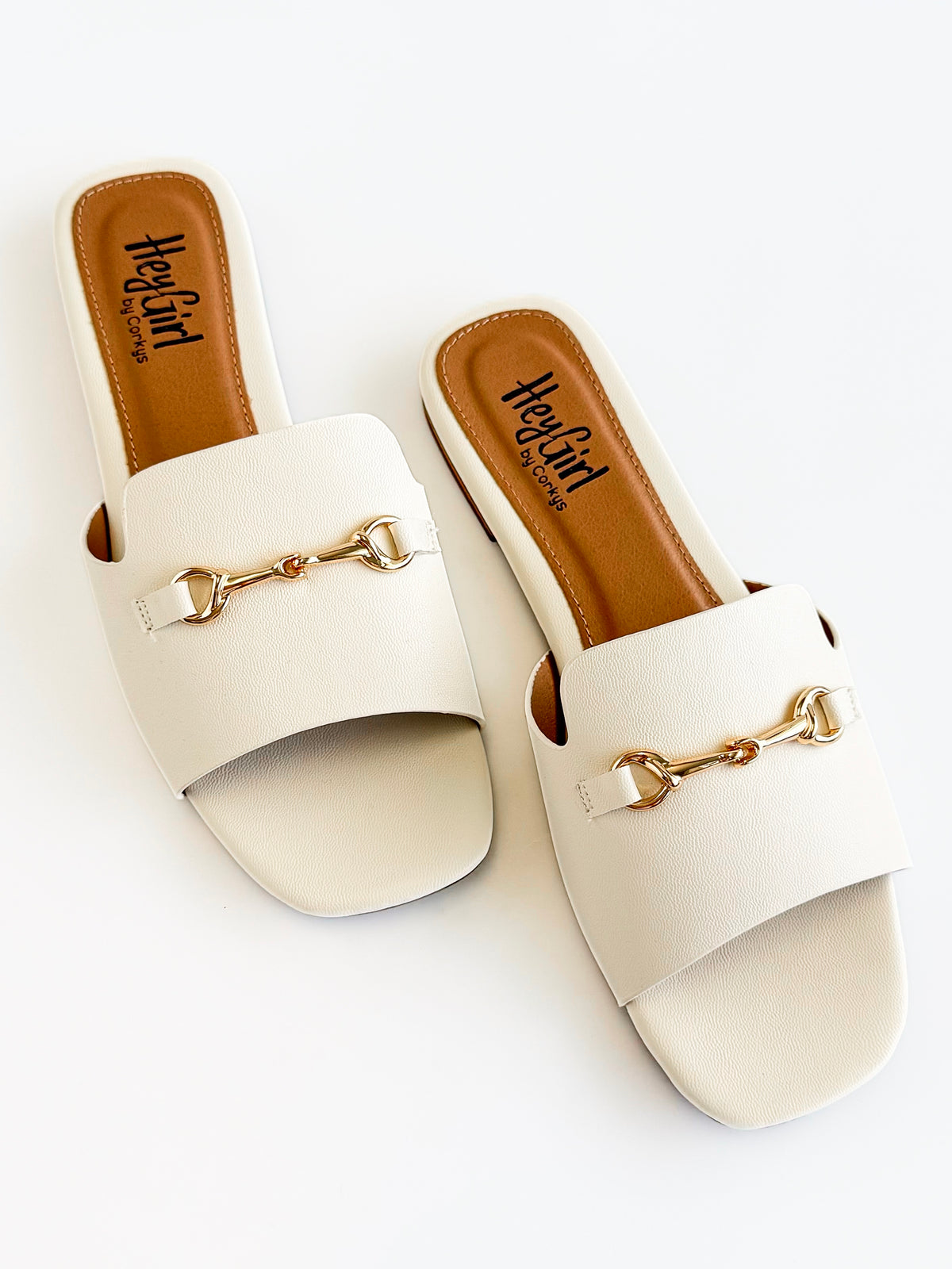 Gilded Touch Slip-On Sandals - Ivory-250 Shoes-Corkys-Coastal Bloom Boutique, find the trendiest versions of the popular styles and looks Located in Indialantic, FL