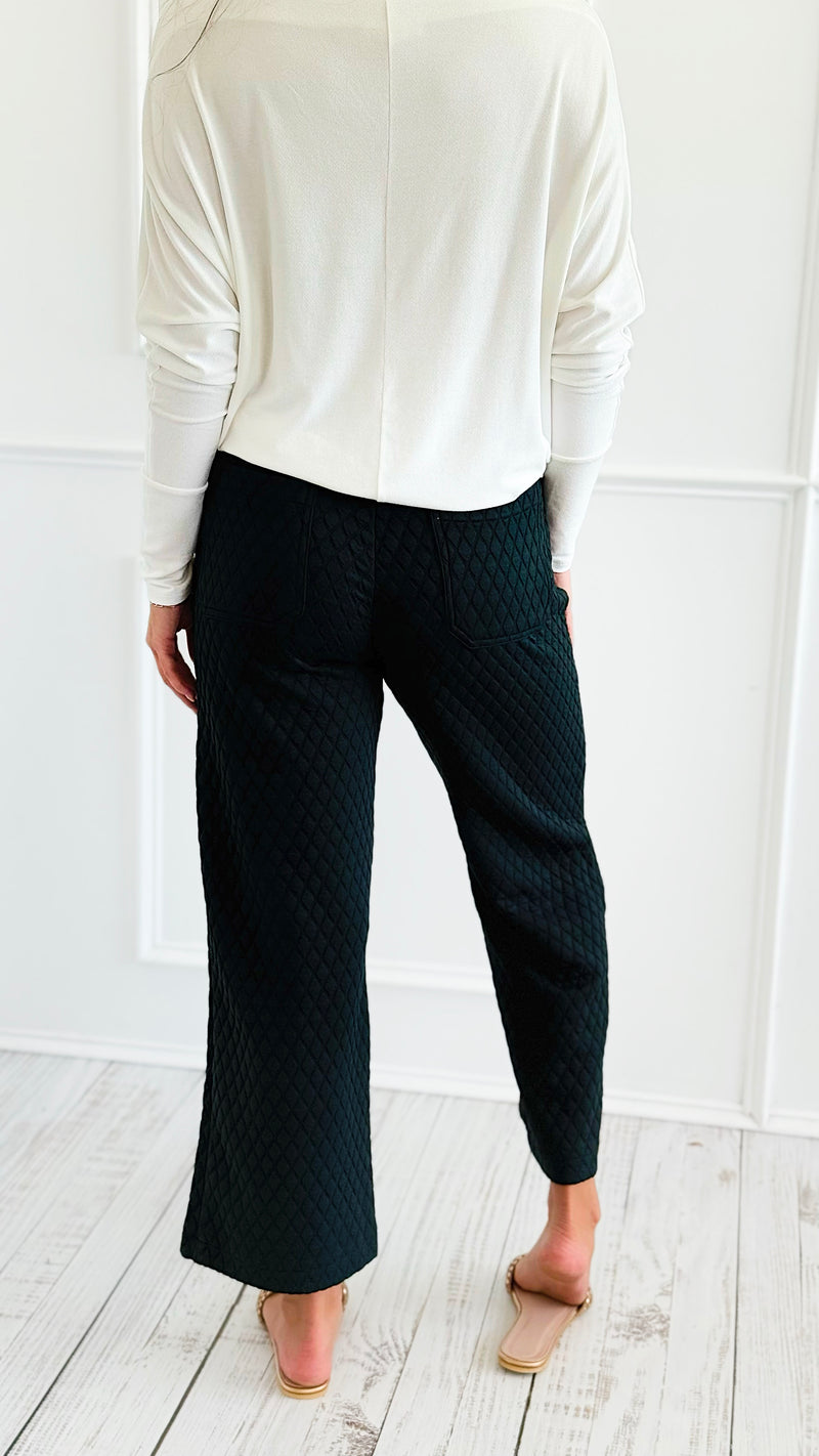 Buttoned Up Quilted Pants-170 Bottoms-VOY-Coastal Bloom Boutique, find the trendiest versions of the popular styles and looks Located in Indialantic, FL
