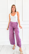 Easy Living Italian Pant - Magenta-170 Bottoms-Tempo-Coastal Bloom Boutique, find the trendiest versions of the popular styles and looks Located in Indialantic, FL