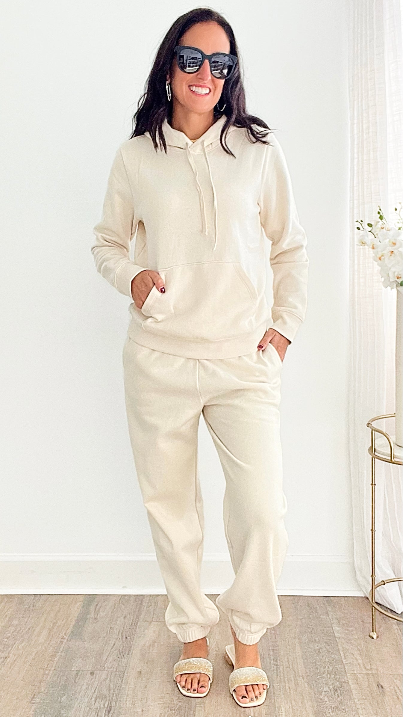 Upbeat Energy Set - Cream-210 Loungewear/Sets-HYFVE-Coastal Bloom Boutique, find the trendiest versions of the popular styles and looks Located in Indialantic, FL