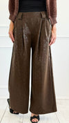 Starlit Italian Flare- Leg Pant- Brown-100 Pants-AZUL MONACO-Coastal Bloom Boutique, find the trendiest versions of the popular styles and looks Located in Indialantic, FL