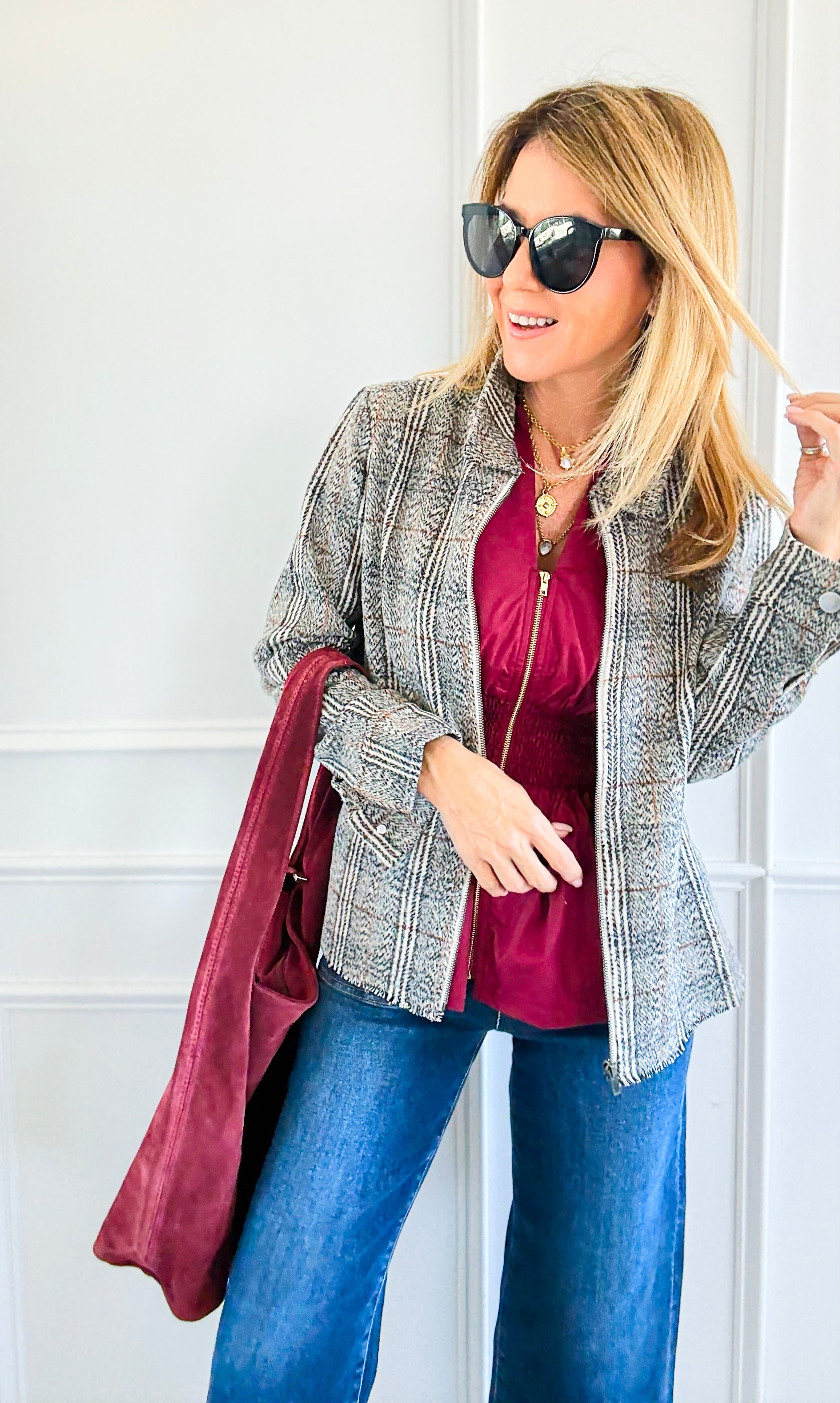 Canyon Horizon Blazer-160 Jackets-ROUSSEAU-Coastal Bloom Boutique, find the trendiest versions of the popular styles and looks Located in Indialantic, FL