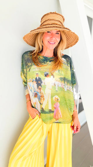 Sunday on the Green Italian St Tropez Knit