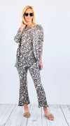 Wildly Leopard Lounge Pants-170 Bottoms-mystree-Coastal Bloom Boutique, find the trendiest versions of the popular styles and looks Located in Indialantic, FL