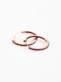 Rosé Glow Hoop Earrings-Chasing Bandits-Coastal Bloom Boutique, find the trendiest versions of the popular styles and looks Located in Indialantic, FL