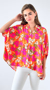 Island Bloom Button-Up-110 Short Sleeve Tops-entro-Coastal Bloom Boutique, find the trendiest versions of the popular styles and looks Located in Indialantic, FL