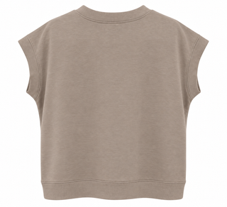 Scuba Chic Knit Top - Ash Mocha