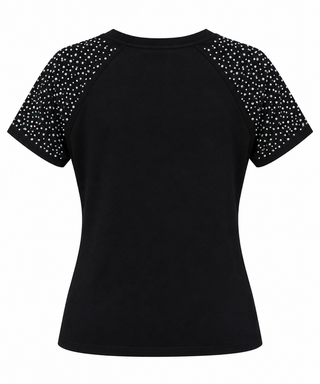 Parisian Dog Rhinestone Graphic Tee