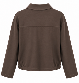 Charm Detail Pocket Italian Jacket- Brown