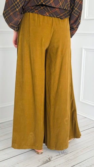 Autumn Ease Corduroy Italian Pant- Mustard