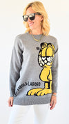 Lazy Days Garfield Knit Sweater-140 Sweaters-Dazzling-Coastal Bloom Boutique, find the trendiest versions of the popular styles and looks Located in Indialantic, FL