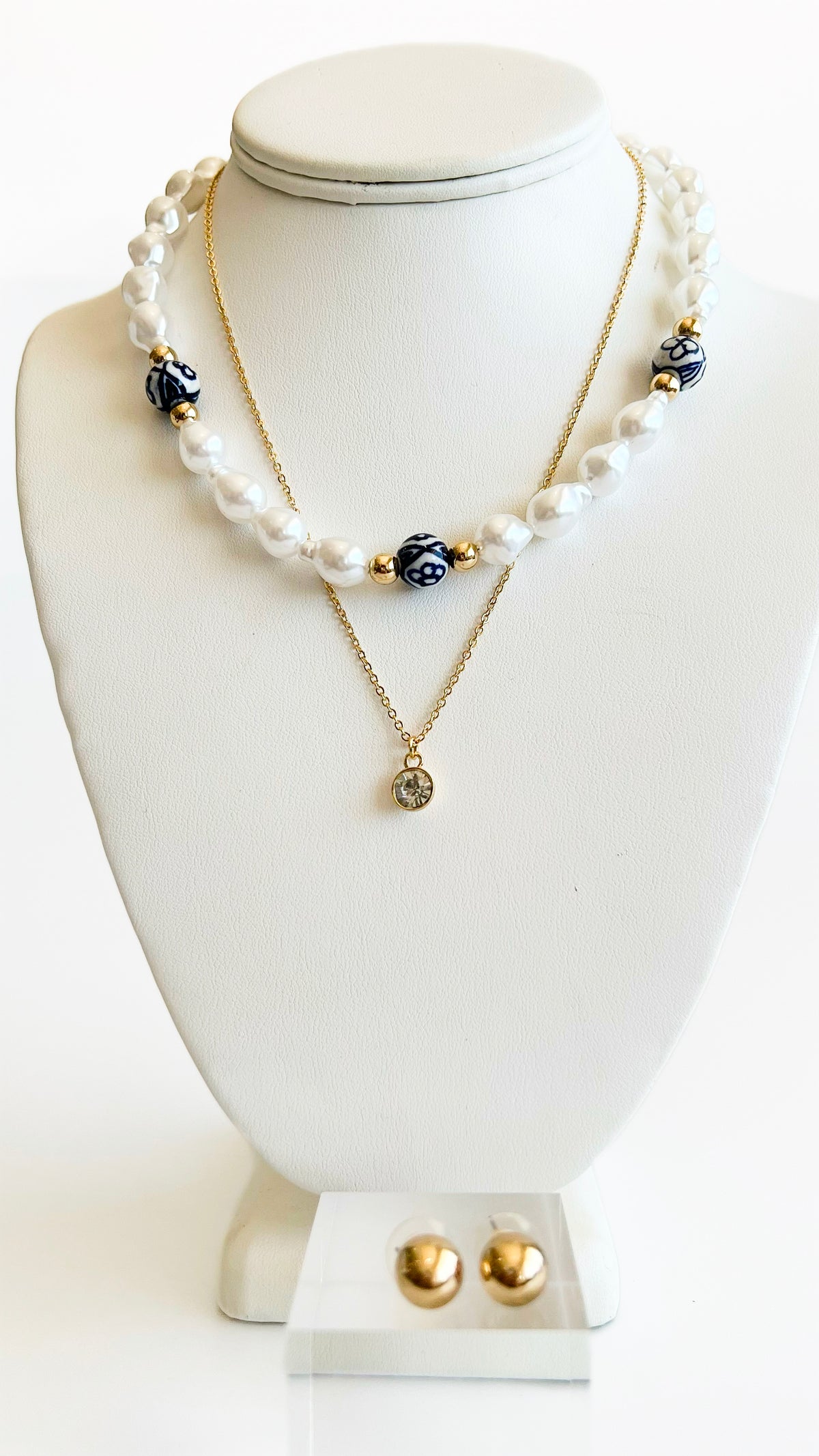 Pearl Beaded Layering Necklace Set-230 Jewelry-GS JEWELRY-Coastal Bloom Boutique, find the trendiest versions of the popular styles and looks Located in Indialantic, FL