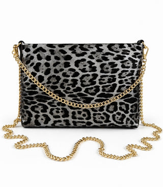 Leopard 'The Forever' Italian Leather Shoulder Bag