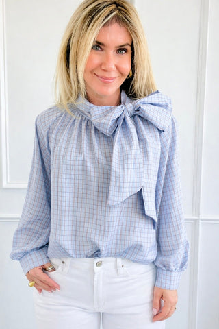 Always Appropriate Tie Neck Italian Top
