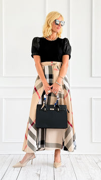 Checkered Knot Maxi Dress-200 Dresses/Jumpsuits/Rompers-Jodifl-Coastal Bloom Boutique, find the trendiest versions of the popular styles and looks Located in Indialantic, FL