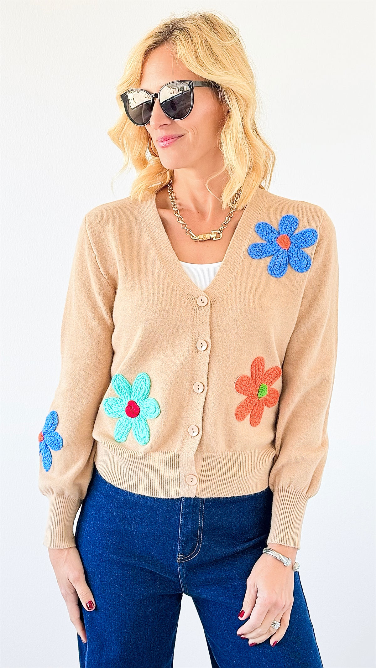 Bloom & Cozy Cardigan-150 Cardigans/Layers-L MASSIMO-Coastal Bloom Boutique, find the trendiest versions of the popular styles and looks Located in Indialantic, FL