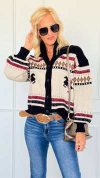 Stirrup Season Knit Cardigan-150 Cardigans/Layers-Gilli-Coastal Bloom Boutique, find the trendiest versions of the popular styles and looks Located in Indialantic, FL