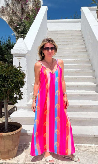 Pink Sands & Palms Italian Maxi Dress
