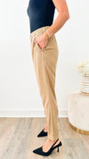 Pocket Comfort Casual Pants-170 Bottoms-EESOME-Coastal Bloom Boutique, find the trendiest versions of the popular styles and looks Located in Indialantic, FL