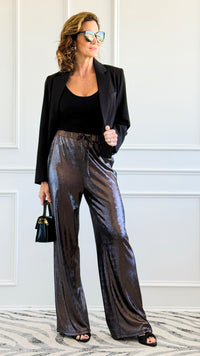 Walk the Line Charcoal Wide Leg Pants-170 Bottoms-GLAM-Coastal Bloom Boutique, find the trendiest versions of the popular styles and looks Located in Indialantic, FL