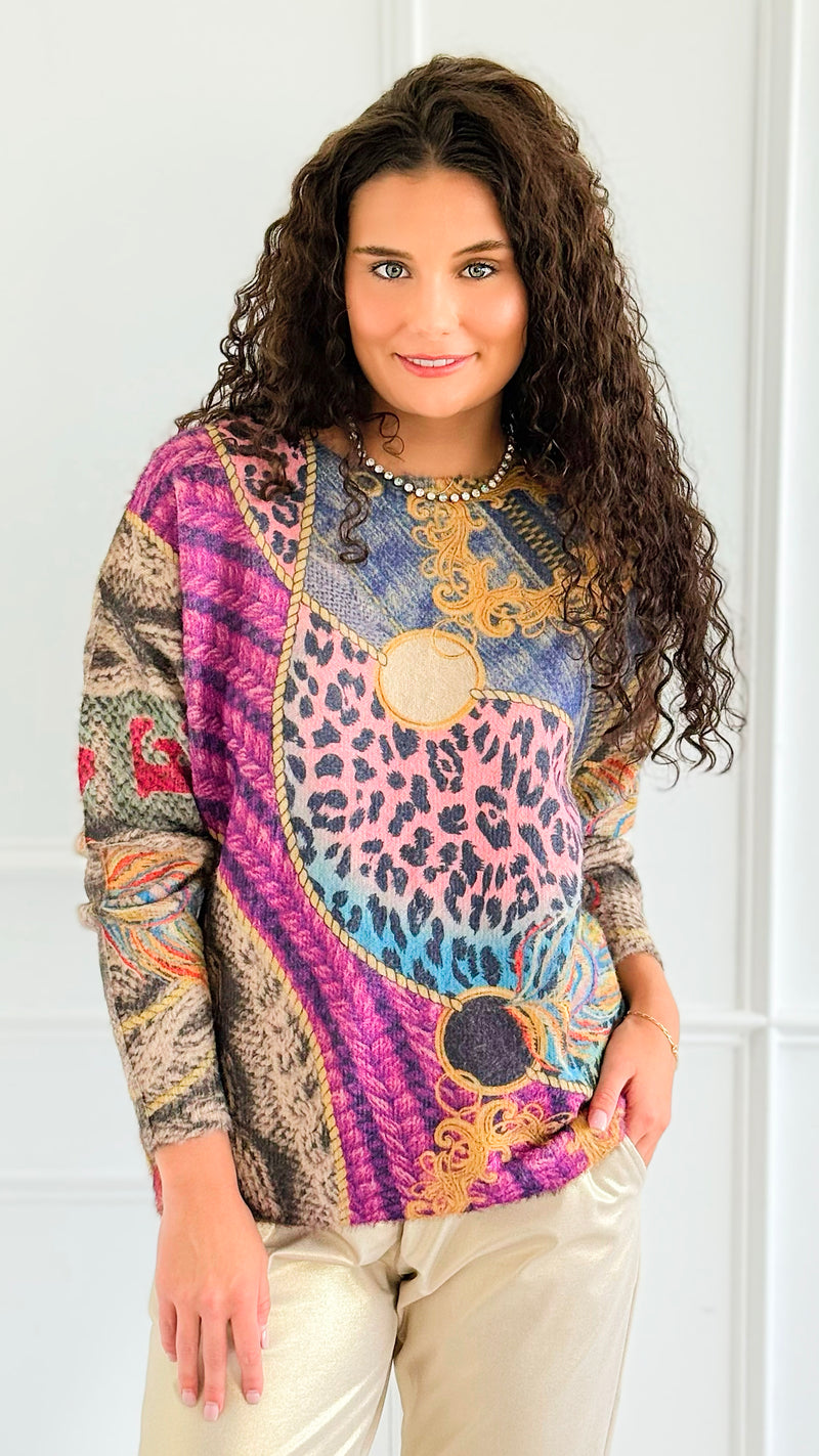 Echeveau Poetic Sweater-140 Sweaters-Fate By LFD-Coastal Bloom Boutique, find the trendiest versions of the popular styles and looks Located in Indialantic, FL