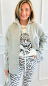 Eileen Fall Shacket - Heather Grey-160 Jackets-Rosio-Coastal Bloom Boutique, find the trendiest versions of the popular styles and looks Located in Indialantic, FL