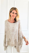 Dreamy Mirage Italian Blouse - Beige-170 Bottoms-Tempo-Coastal Bloom Boutique, find the trendiest versions of the popular styles and looks Located in Indialantic, FL