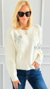 Take A Bow Sweater - Ivory-140 Sweaters-Dreamers-Coastal Bloom Boutique, find the trendiest versions of the popular styles and looks Located in Indialantic, FL