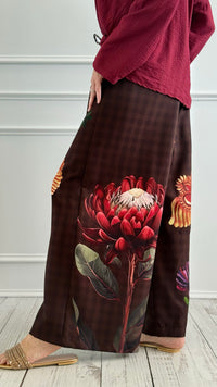 Blooming Heart Italian Pants-100 Pants-TATTOO Z-Coastal Bloom Boutique, find the trendiest versions of the popular styles and looks Located in Indialantic, FL