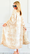 Adorable Italian Long Jacket- Beige-160 Jackets-K2-Coastal Bloom Boutique, find the trendiest versions of the popular styles and looks Located in Indialantic, FL