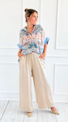 Chic & Relaxed Italian Pant- Beige-100 Pants-PROFITER-Coastal Bloom Boutique, find the trendiest versions of the popular styles and looks Located in Indialantic, FL