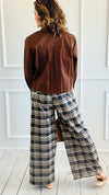 Regal Emblem Plaid Italian Pants-100 Pants-TATTOO Z-Coastal Bloom Boutique, find the trendiest versions of the popular styles and looks Located in Indialantic, FL