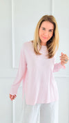 Lightweight Italian Long Sleeve Top-110 Long Sleeve Tops-PROFITER-Coastal Bloom Boutique, find the trendiest versions of the popular styles and looks Located in Indialantic, FL