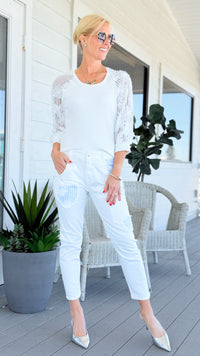Love Story Patch Pant
