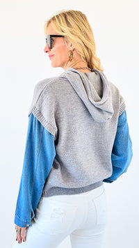 Street Style Knit Sweater Top-130 Long Sleeve Tops-Illord-Coastal Bloom Boutique, find the trendiest versions of the popular styles and looks Located in Indialantic, FL