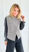 Checked In Quilted Vest-160 Jackets-mystree-Coastal Bloom Boutique, find the trendiest versions of the popular styles and looks Located in Indialantic, FL