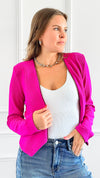 Bold Moves Zip Blazer-160 Jackets-Michel-Coastal Bloom Boutique, find the trendiest versions of the popular styles and looks Located in Indialantic, FL