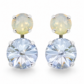 Faceted Drop Earrings - Indian Sapphire