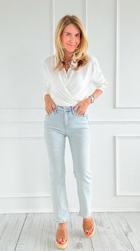 Cool Confidence Crop Straight Leg Jeans-190 Denim-Mica Denim-Coastal Bloom Boutique, find the trendiest versions of the popular styles and looks Located in Indialantic, FL