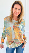 Wild Focus Italian St Tropez Sweater-140 Sweaters-SORPRESA-Coastal Bloom Boutique, find the trendiest versions of the popular styles and looks Located in Indialantic, FL