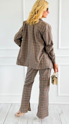 Boardroom Muse Plaid Set-210 Loungewear/Sets-ROUSSEAU-Coastal Bloom Boutique, find the trendiest versions of the popular styles and looks Located in Indialantic, FL