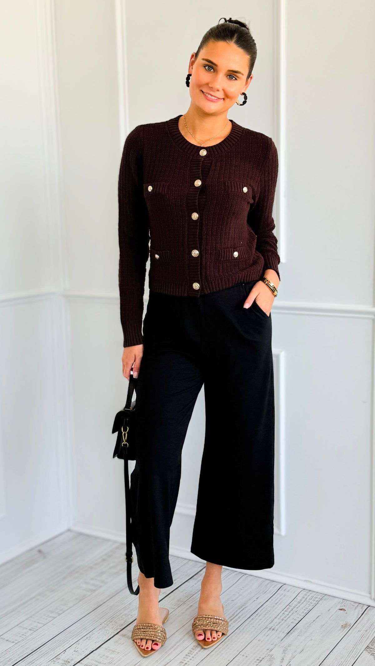 Weekend Flow Pull-On Pants - Black-170 Bottoms/Shorts-YELETE-Coastal Bloom Boutique, find the trendiest versions of the popular styles and looks Located in Indialantic, FL