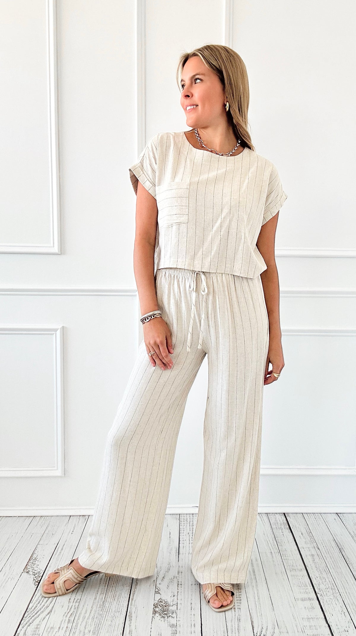 Weekend Ease Lounge Pant Set-170 Bottoms-Blu Pepper-Coastal Bloom Boutique, find the trendiest versions of the popular styles and looks Located in Indialantic, FL