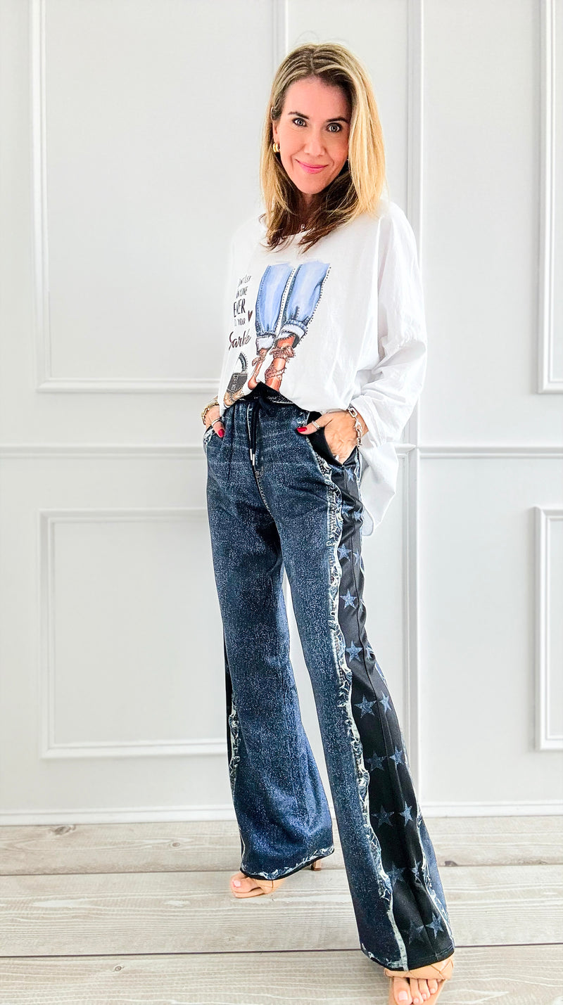 Starstruck Denim Pants-170 Bottoms-Her Bottari-Coastal Bloom Boutique, find the trendiest versions of the popular styles and looks Located in Indialantic, FL