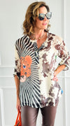 Jungle Muse Sheer Italian Top-110 short Sleeve Top-SUNNY HOLIDAYS-Coastal Bloom Boutique, find the trendiest versions of the popular styles and looks Located in Indialantic, FL