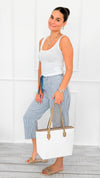 Sailline Stripe Drawstring Pants-170 Bottoms-SO ME-Coastal Bloom Boutique, find the trendiest versions of the popular styles and looks Located in Indialantic, FL
