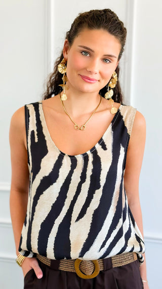 Striped Intuition Relaxed Italian Tank Top