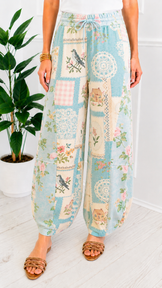Floral Patchwork Pant