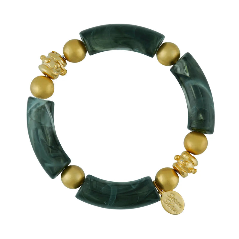 Olive Green Charleston Bracelet- Susan Shaw-230 Jewelry-SUSAN SHAW-Coastal Bloom Boutique, find the trendiest versions of the popular styles and looks Located in Indialantic, FL