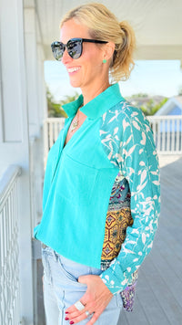 Sunrise Bazaar Long Sleeve Top-110 Long Sleeve Tops-Umgee-Coastal Bloom Boutique, find the trendiest versions of the popular styles and looks Located in Indialantic, FL
